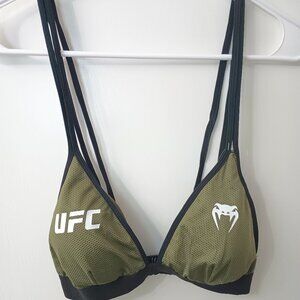 UFC VENUM Women's Authentic Fight Week Women's Khaki Bra (XL) NWT
